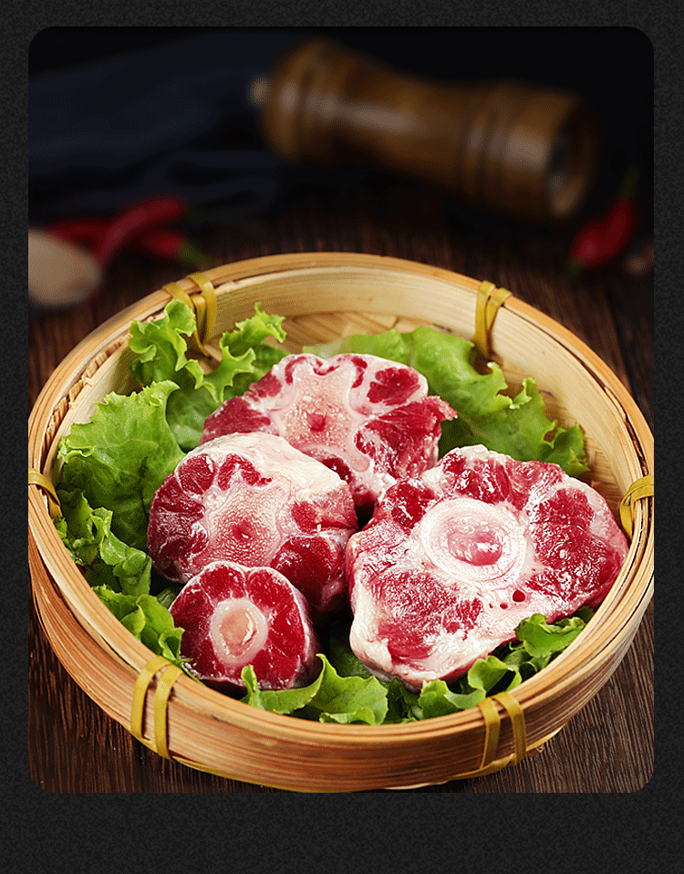 国产牛尾骨 新鲜牛尾巴牛尾新鲜整根黄牛尾巴冷冻整条牛腿肉【图片