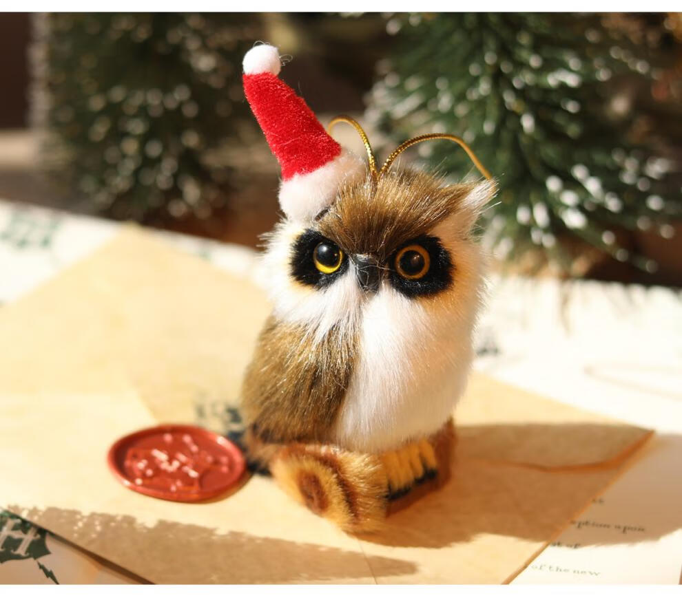 哈利波特猫头鹰玩偶海德薇雪鸮毛绒公仔的周边小挂件摆件书包玩具