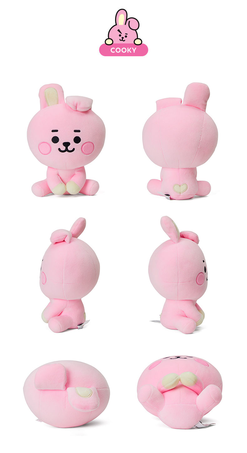 韩国bt21baby防弹少年团bts毛绒坐姿公仔可爱bts动漫周边精品玩偶小马