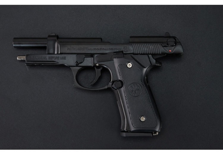 05大号伯莱塔m92a金属模型玩具仿真合金可拆卸抛壳不可发射 精工款 碳