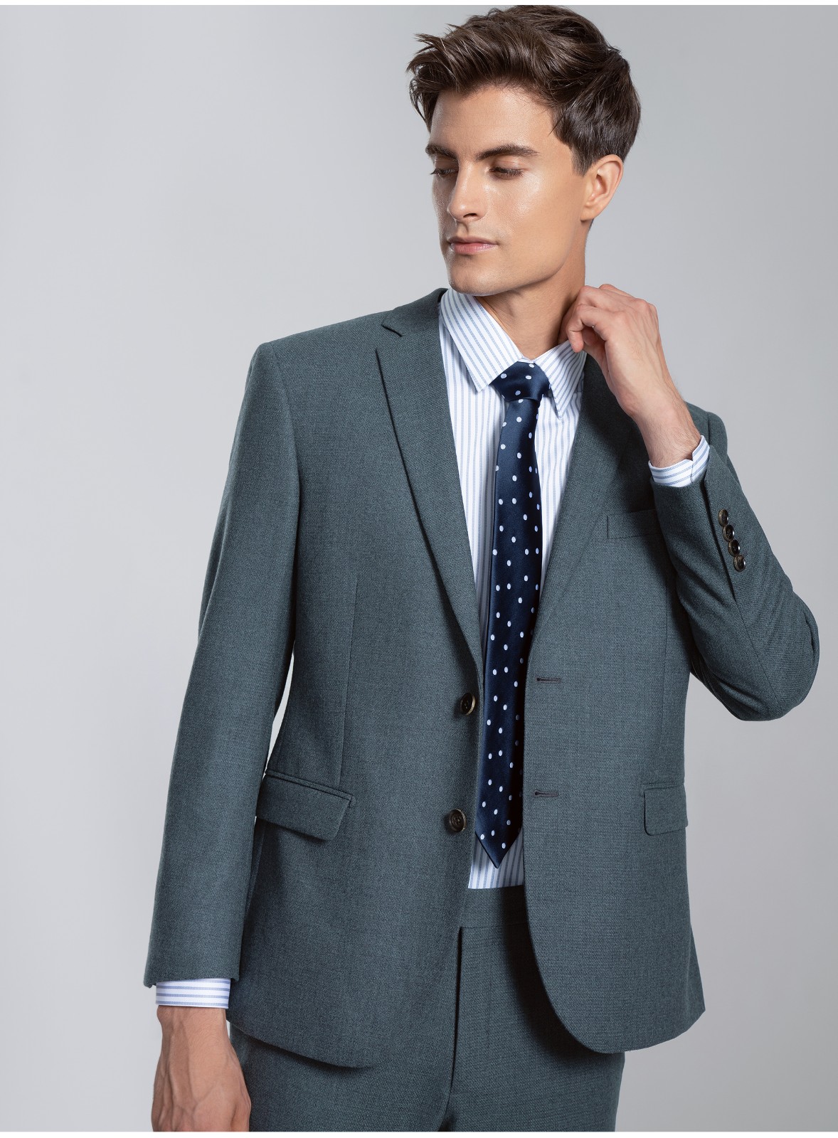 金利来官方直发羊毛舒适时尚莫兰迪色系商务休闲职业正装西装外套2022