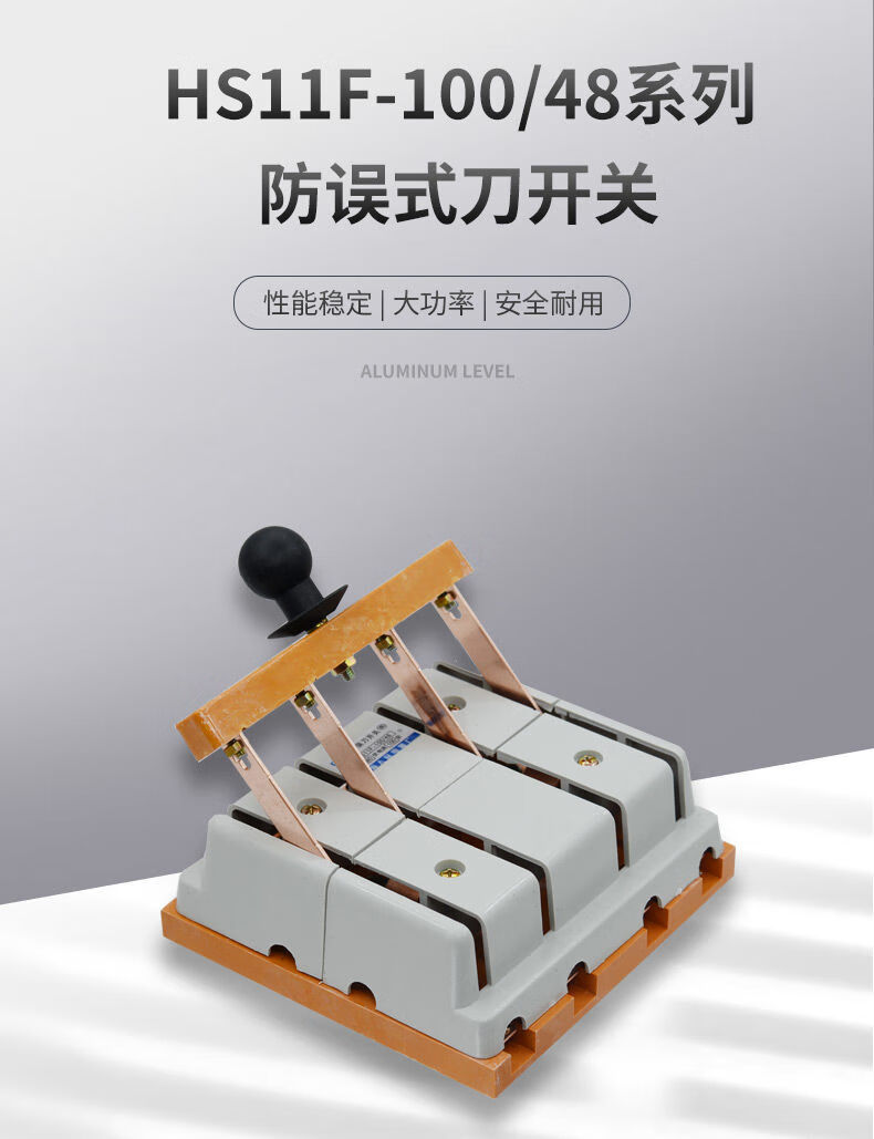 双头闸刀双向闸刀hs11f-100/48倒顺开关三相四线闸刀防误式刀开关 全