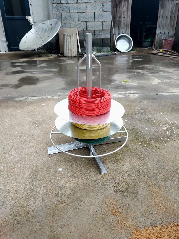 电工放线器放线架穿线专用工具架子电线架016平方可用浅灰色010平方加