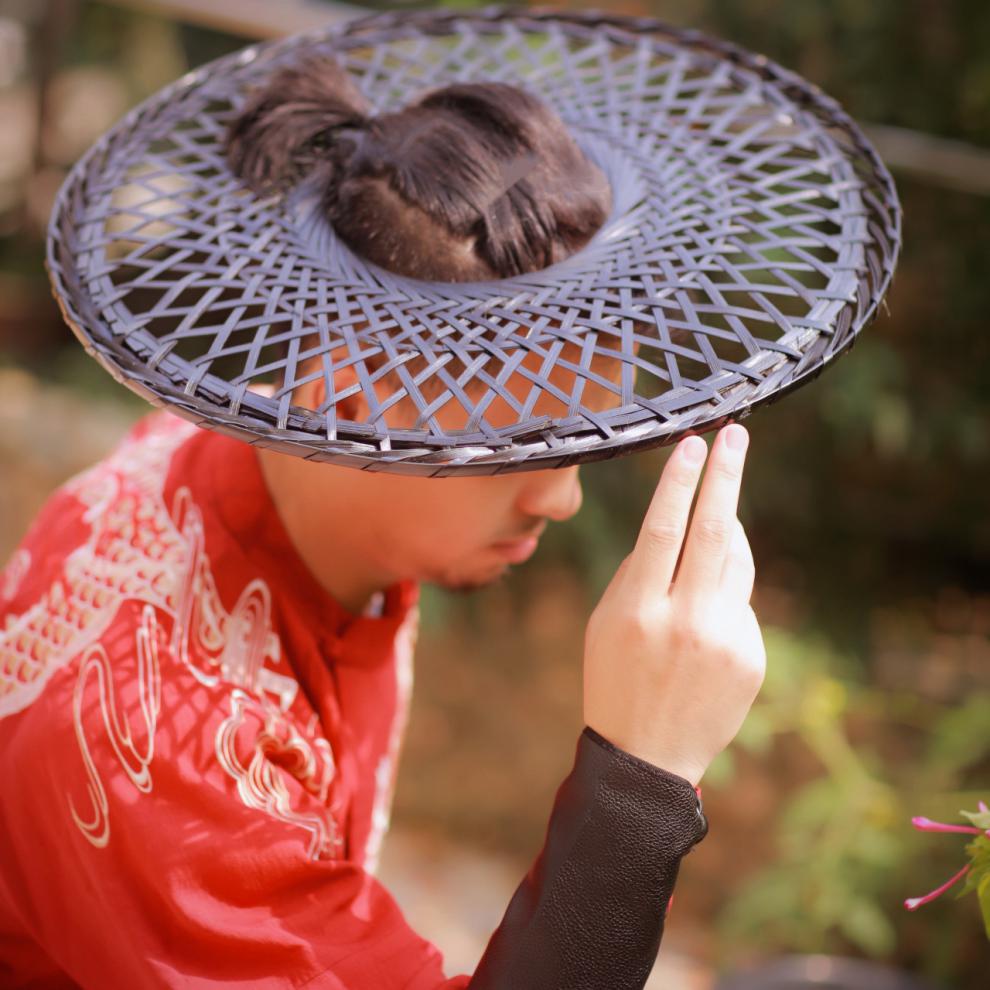 斗笠帽面纱古风帷帽多款长流苏薄纱蕾丝汉服幕篱唐风好看 黑色 帷帽