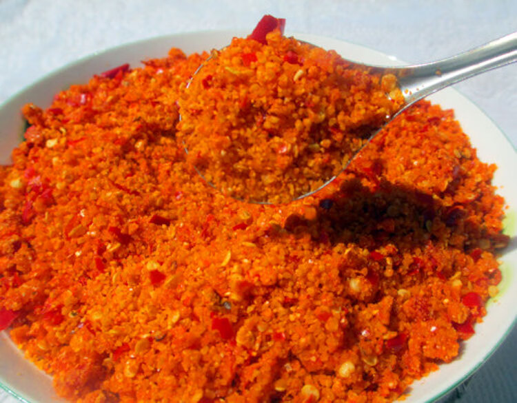 湖北恩施特产老坛渣海椒榨广椒辣椒榨海椒油渣广椒500克