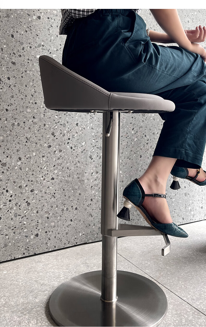 小米(mi)生态米家通用高脚凳吧凳吧台椅轻奢家用不锈钢岛台椅子吧椅