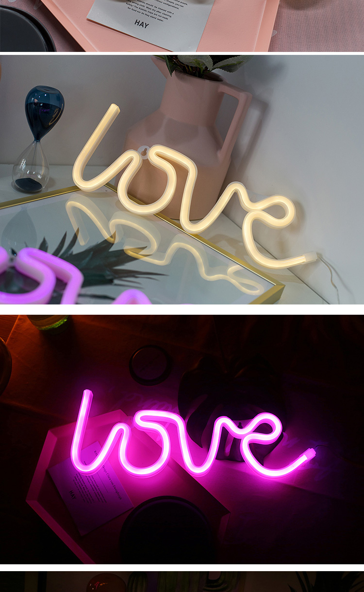 ins霓虹灯灯串浪漫少女心房间装饰灯彩灯气氛表白布置浪漫网红灯