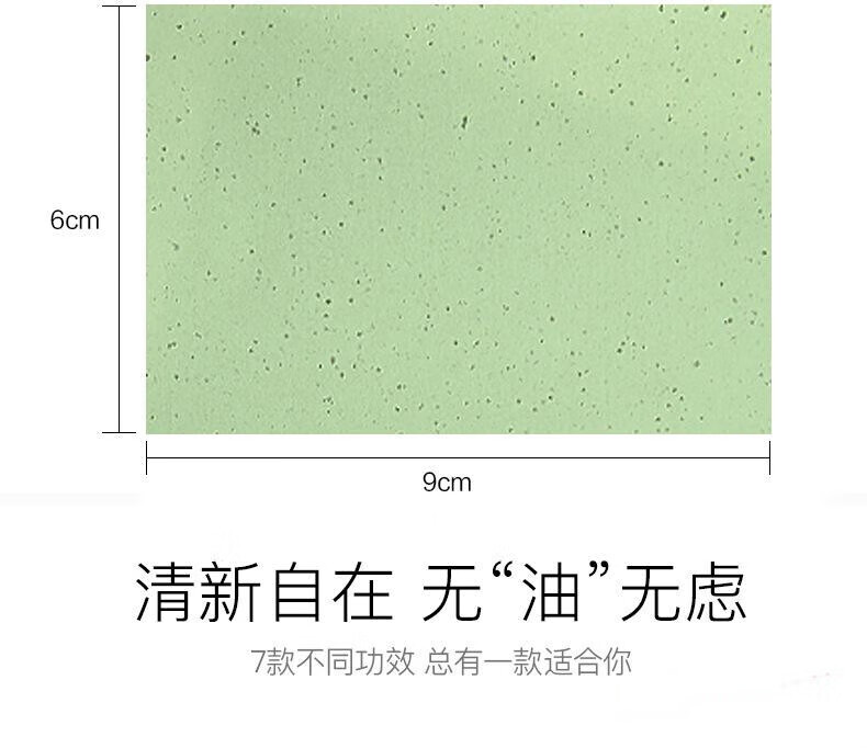 泊泉雅 吸油纸男女控油吸油面纸竹炭纸学生清爽补妆便携脸部去油纸巾 05#薄荷香氛(100片)