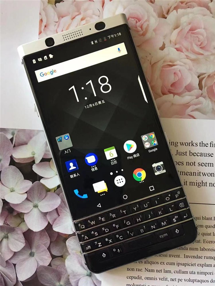 奕佳blackberry黑莓keyone全键盘三网指纹双卡情怀商务智能手机k1黑色