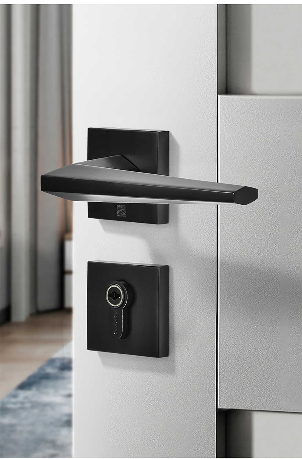 顶固门锁室内卧室分体房门锁卫生间实木门把手静音锁具家用晶致系列