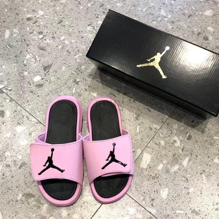 耐尅ajaj拖鞋乔六魔术贴凉拖鞋运动篮球一字拖鞋情侣款家居户外网红