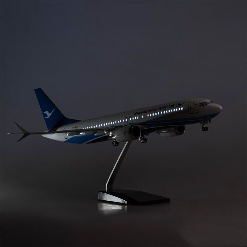 中国厦门航空飞机模型 波音b787 b737max 金属仿真客机航模 47cm厦门