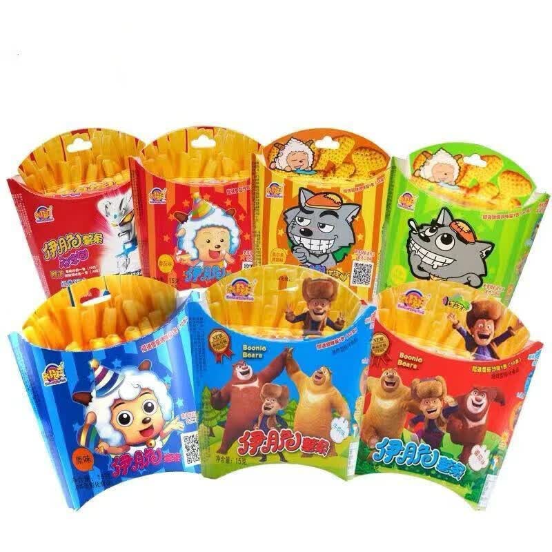 添乐伊脆薯条喜洋洋熊出没儿童休闲食香脆原味膨化食品真脆薯条喜羊羊