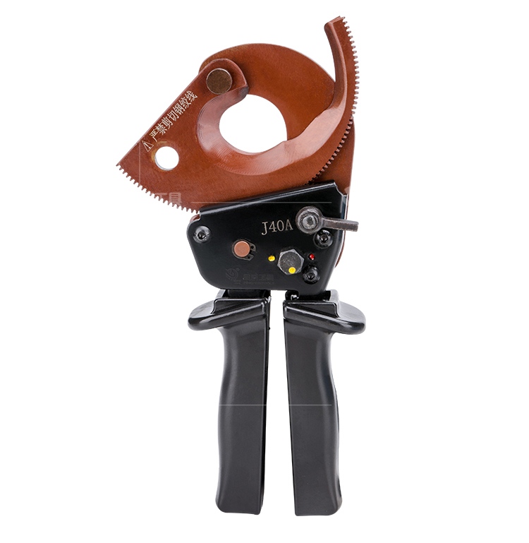 电缆剪j40a棘轮式齿轮电缆剪刀线缆剪电线剪线缆钳断线钳 j40a单手