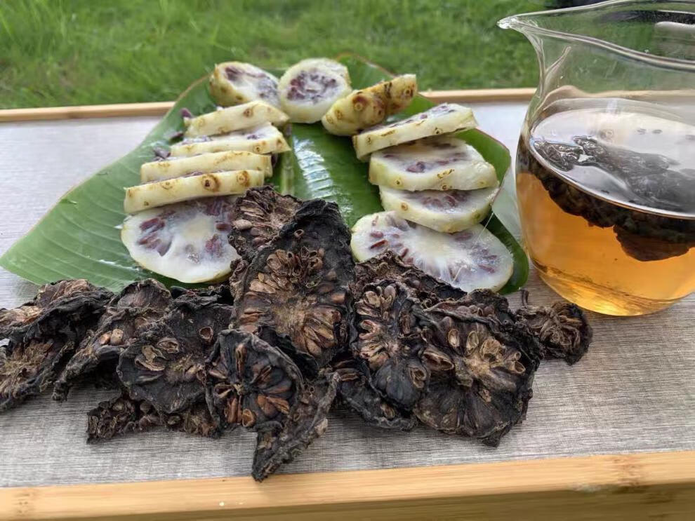 西双版纳诺丽果干片云南海南诺丽干片果纯果汁自然晒干 诺丽果干500g