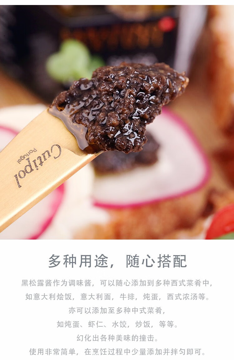 黑松露酱 黑菌松露酱 黑松露味调味酱500g 500g黑松露味调味酱(餐饮装