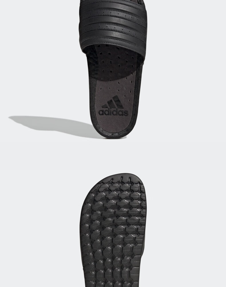 adidas阿迪达斯官方adilette boost男女夏季游泳凉鞋拖鞋gx4285 黑