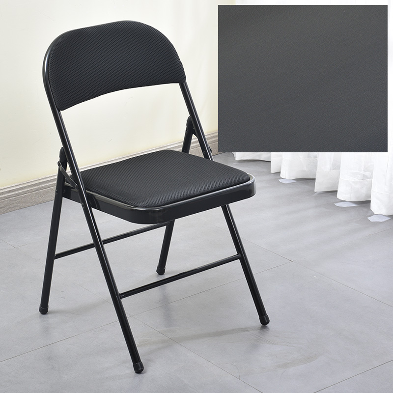 折叠椅办公培训椅家用椅会议会展椅活动椅棋牌便携椅 蓝色骆驼(木板底