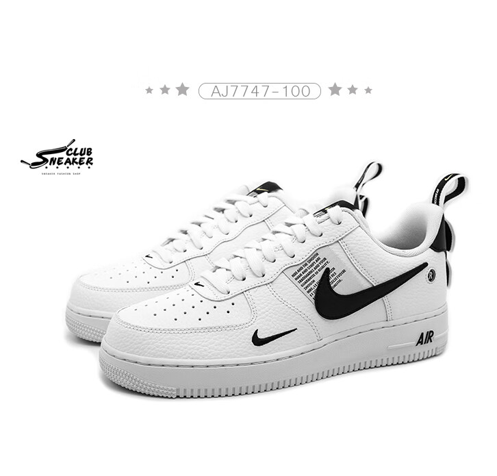 耐克（NIKE）Air Force 1 '07 LV8简版ow黑白解构AF1空军一号休闲运动板鞋白色AJ7747-100 44【图片价格品牌报价】-京东