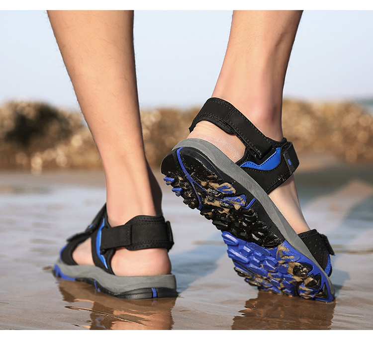 男孩凉鞋10-15岁男童凉鞋夏季10中大童12男孩脚胖宽沙滩鞋初中学生15