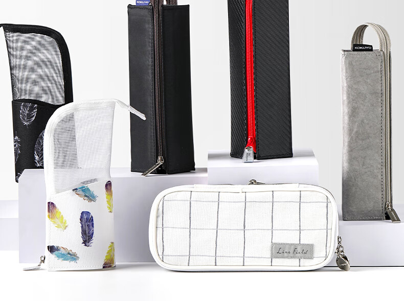 京固京选优品 国誉笔袋透明日本kokuyo国誉日系简约透明笔袋可爱ins