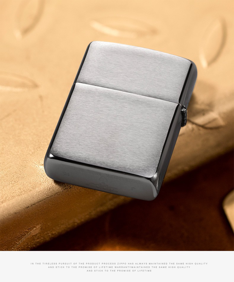 zippo打火机美国正版厚壳拉丝镀铬打火机之宝162厚壳沙子新机无油