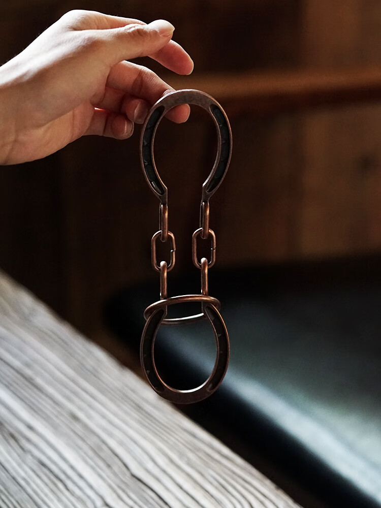 马蹄锁抖音同款合金锁扣马蹄环智力玩具金蝉脱壳儿童老年人男孩解闷