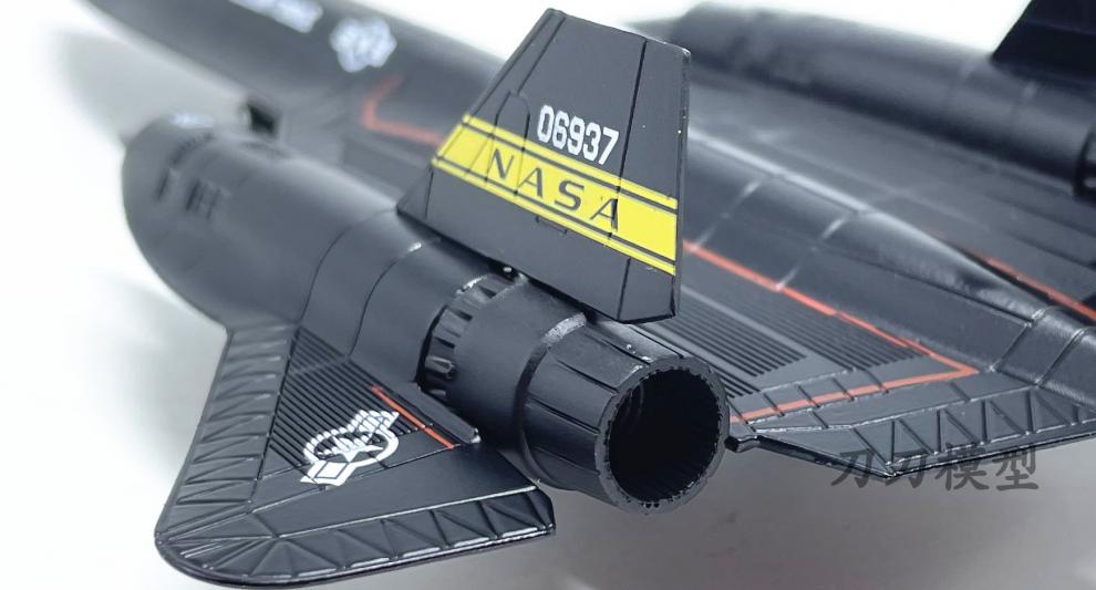 美国黑鸟侦察机 1:144 美国sr-71黑鸟侦察机超音速合金飞机模型nasa
