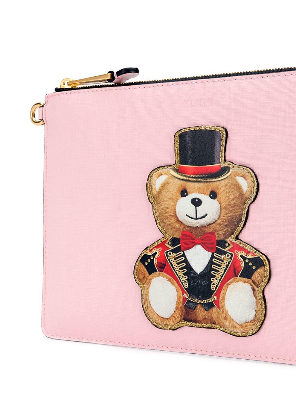moschino 莫斯奇诺 女士皮革泰迪熊图案手拿包 a8429 8210 1115 红色