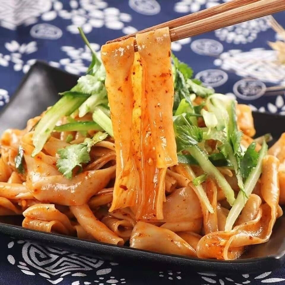 食上猴 河南特产免煮干凉皮面皮5斤/3斤/1斤速食方便箱装批发直销 1斤