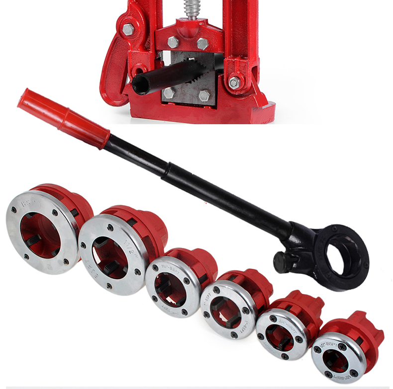 套丝机管子绞板手动套丝机配件板牙套丝工具镀锌水工管扳手架压钳套丝