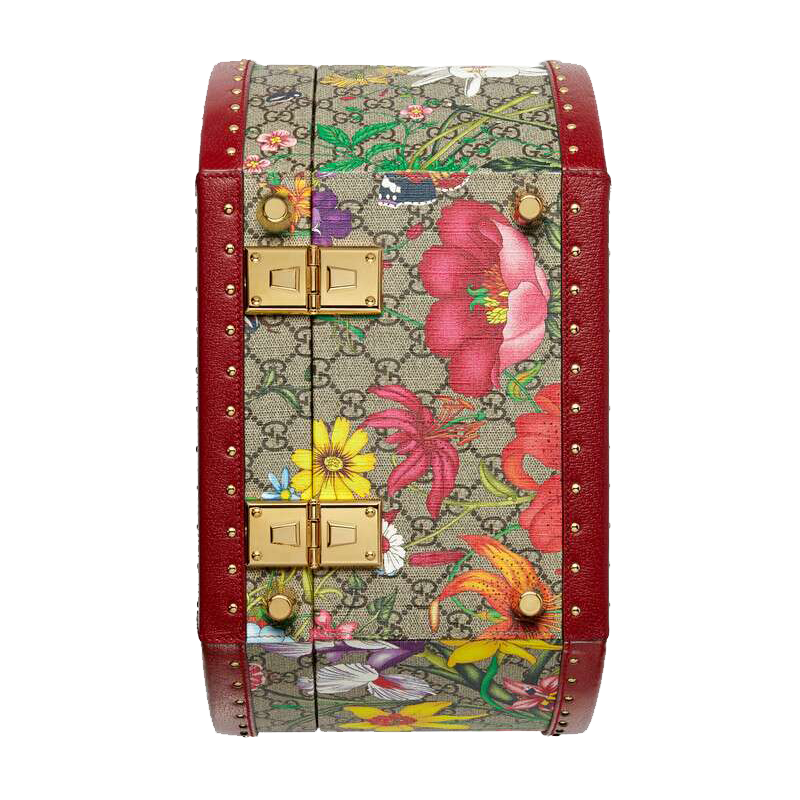 gucci古驰新款女包印花手提包首饰盒七夕送礼 hv8ic 8722代购【图片