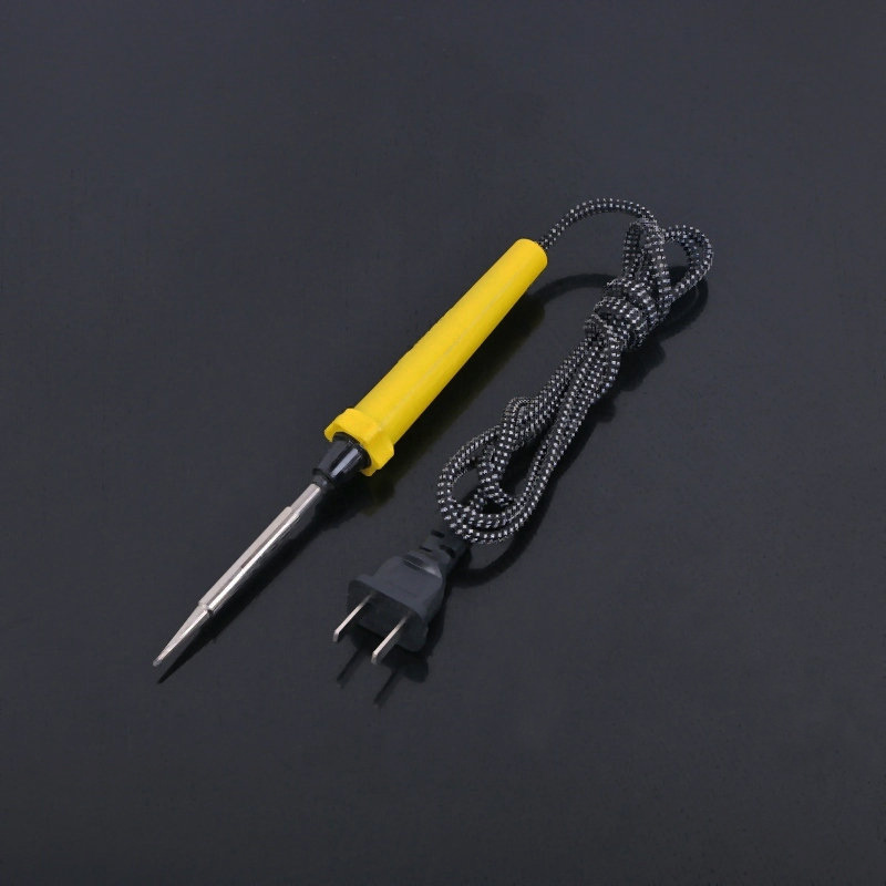 恒江 电烙铁 铜头马蹄尖头弯咀 多规格外热内热式胶柄不锈钢带灯电