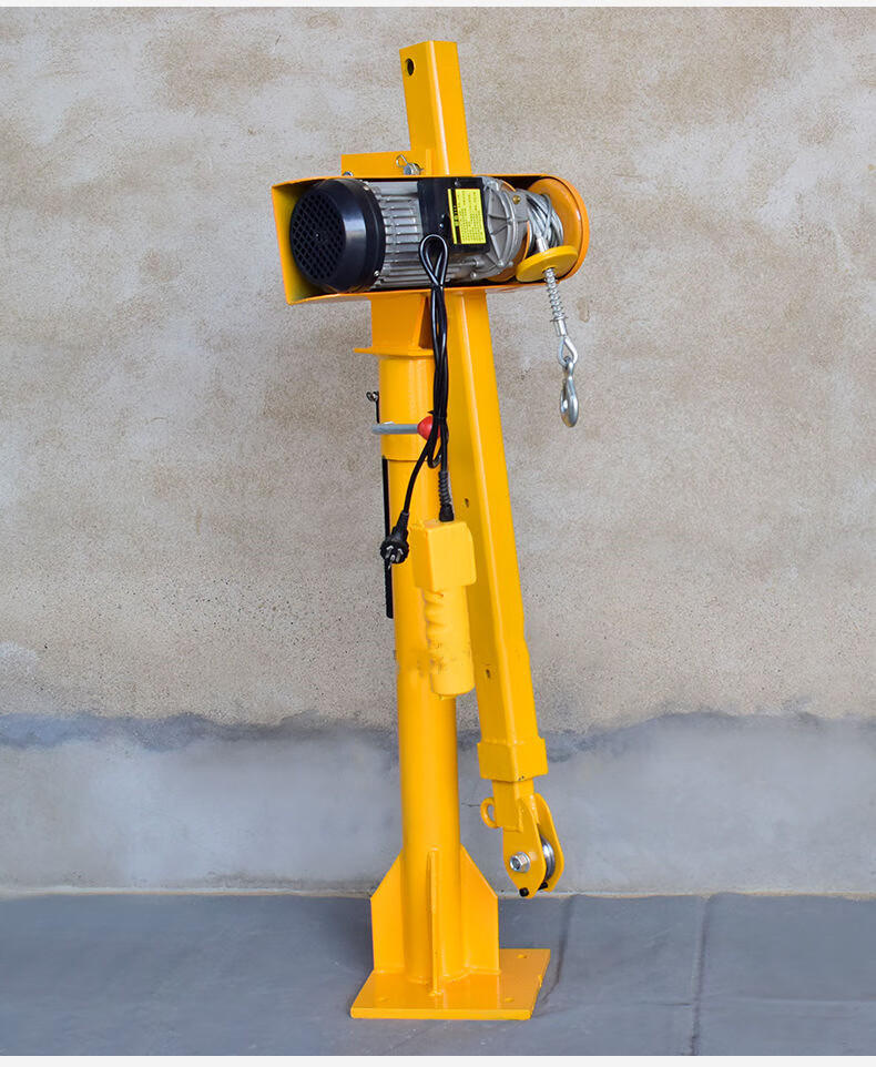 吊机悬臂吊车电动220v家用小型升降起重提升机 加厚800公斤24v无线款