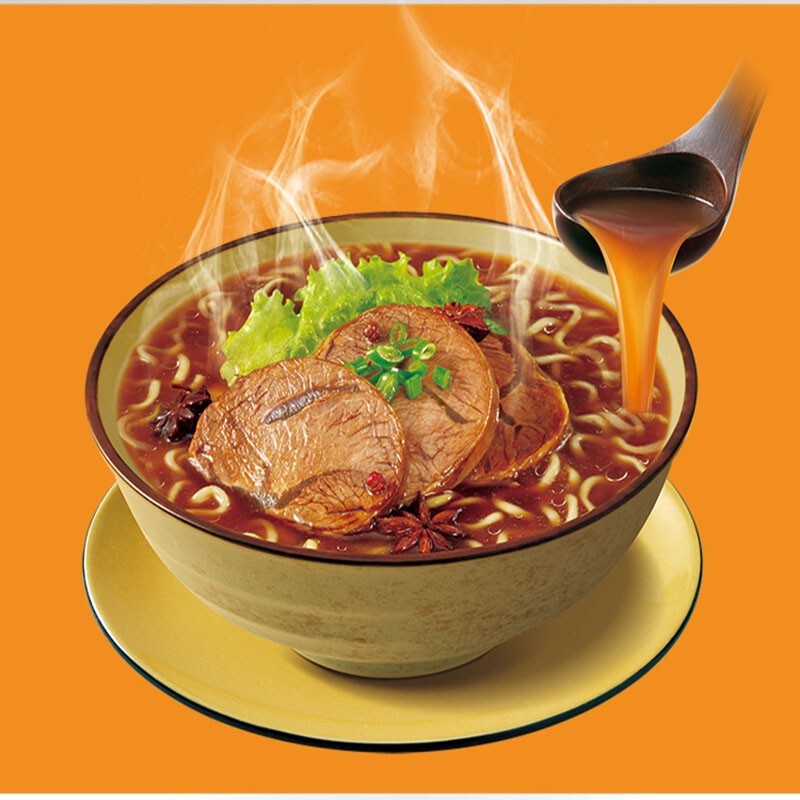 康师傅方便面经典卤香牛肉面24袋装东北味速食泡面整箱装卤香牛肉面24