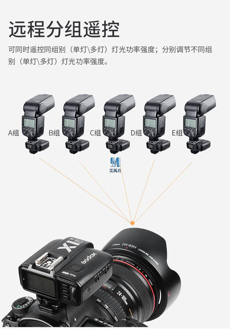 赫蓓神牛闪光灯tt600单反相机神牛x1引闪器无线高速ttl通用热靴闪光灯