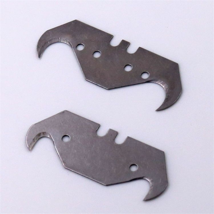 鱼形安全刀pvc塑胶地板工具裁切勾刀海豚刀 地毯割刀钩刀 一盒小梯形