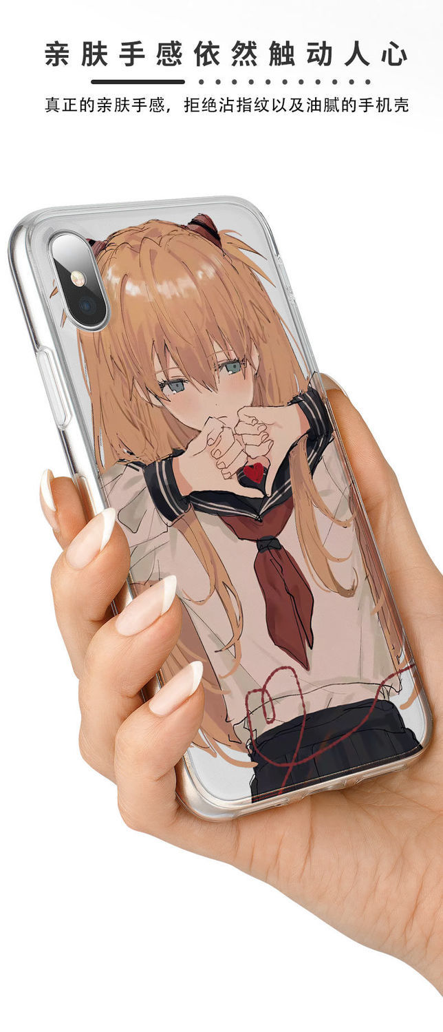 eva明日香绫波丽情侣手机壳适用于苹果13vivo华为p40oppo小米civi定制