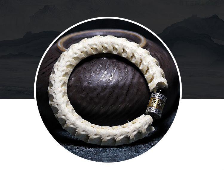 尊玉匠 蛇骨手串文玩天.