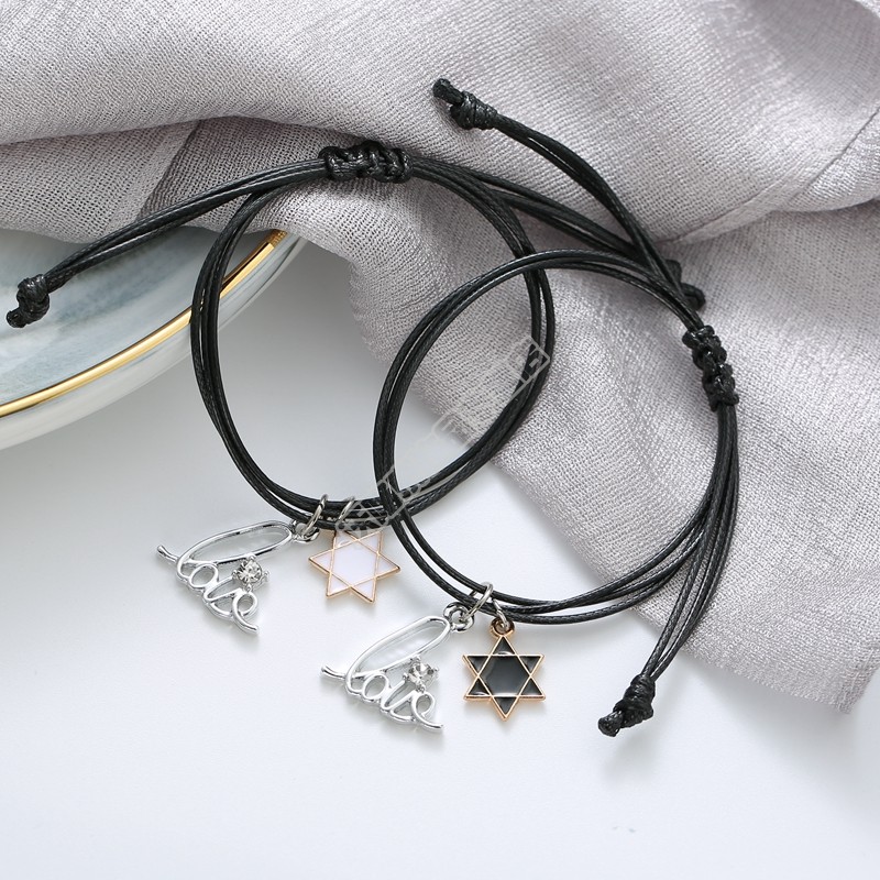 罗丽莎小皮套头绳情侣给男朋友带的皮套头绳男生手腕情侣送男朋友的小