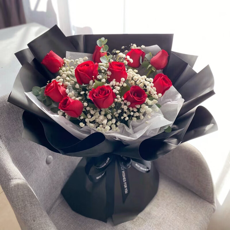 东莞红玫瑰花束礼盒东城虎门大朗塘厦花店真鲜花速递同城配送生日 33
