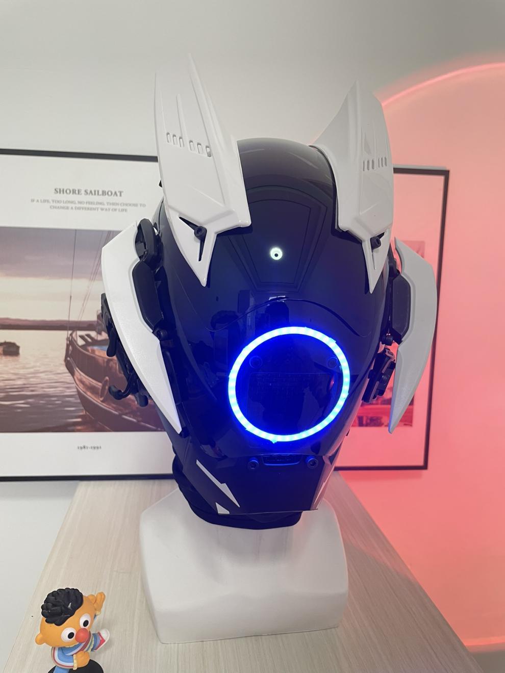 赛博朋克面具cosplay科技风面罩角色扮演摄影街拍面具演出道具蹦迪