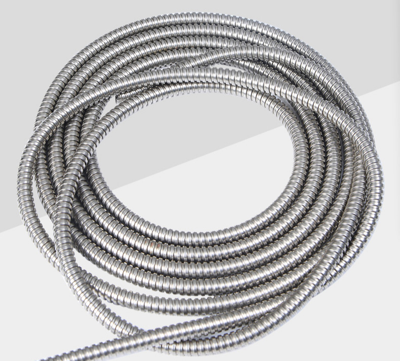 304不锈钢穿线软管金属波纹管防鼠监控电线电缆护套管包塑蛇皮管穿