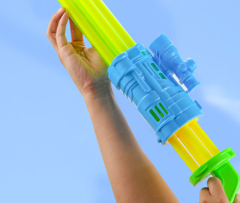 加特林水枪多孔 儿童漂流水枪炮玩具多孔加特林抽拉式大容量喷呲滋