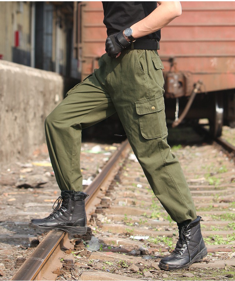 地铁安检员工作服裤子黑色作训裤夏季战术裤网格工装裤男保安耐磨宽松