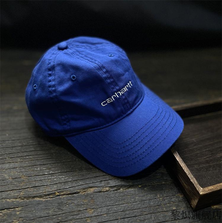 卡哈特帽子 carhartt卡哈特帽子刺绣字母软顶棒球帽男女休闲百搭水洗