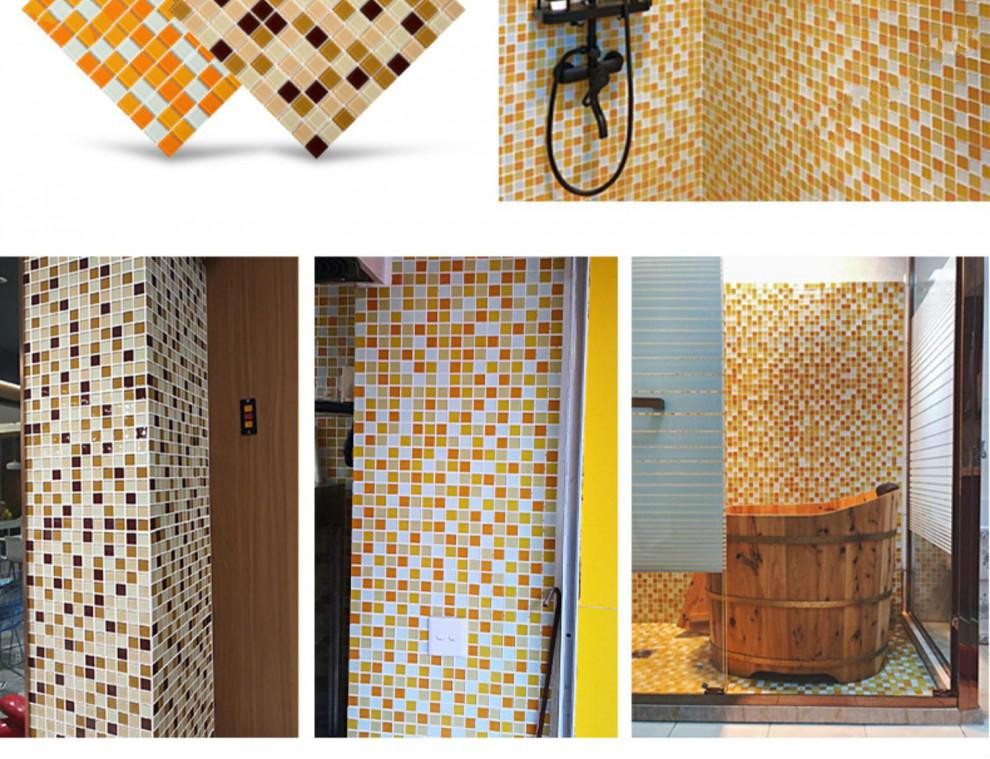 (上新)马赛克瓷砖水晶玻璃马赛克瓷砖 鱼池水池游泳池 卫生间浴室定制