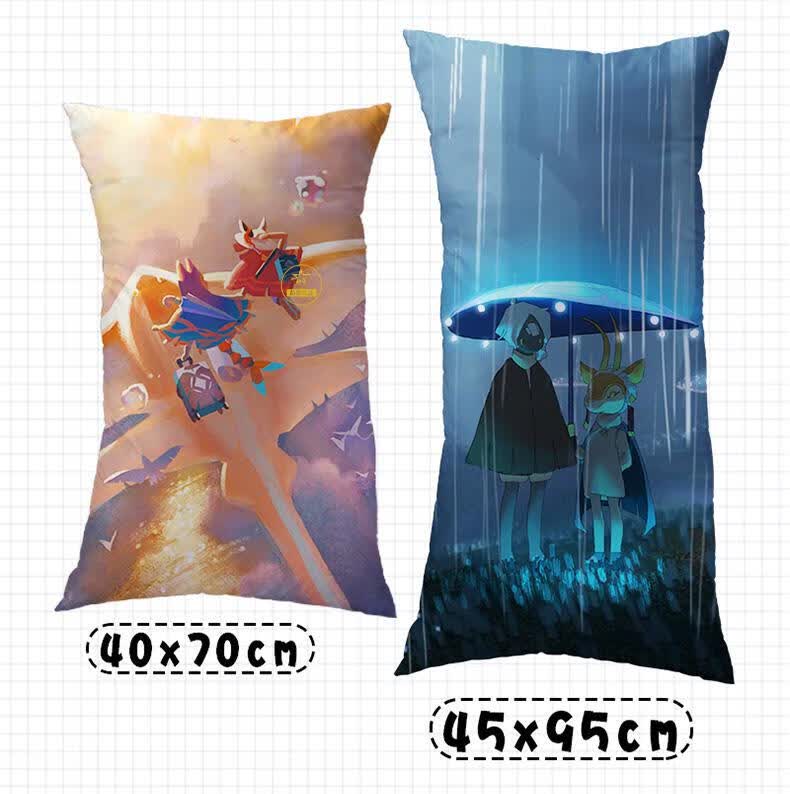 sky光遇周边抱枕来图定制卡卡白鸟螃蟹龙骨动漫二次靠枕头14推荐50x50