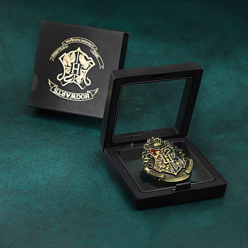 哈利波特周边徽章胸针官方霍格沃兹学院校徽生日礼物金属格兰芬多 5个