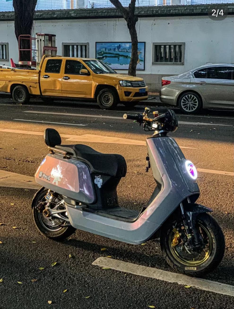 小牛电动车n1/n1s nqi全套纯色水泥灰拉花车壳改装烤漆定制外壳